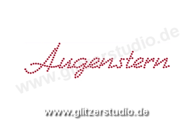 Glitzerschrift aus Strass "Augenstern" zum aufbügeln 3050