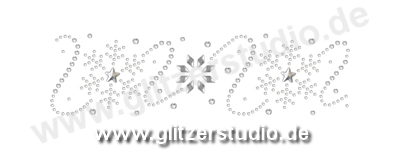 Motive mit Formen 'Schneeflocken-Design' aus Strass 3749