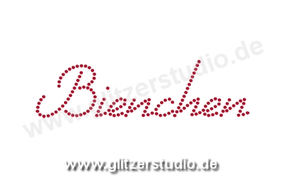 Glitzerschrift aus Strass "Bienchen" zum aufbügeln 3054