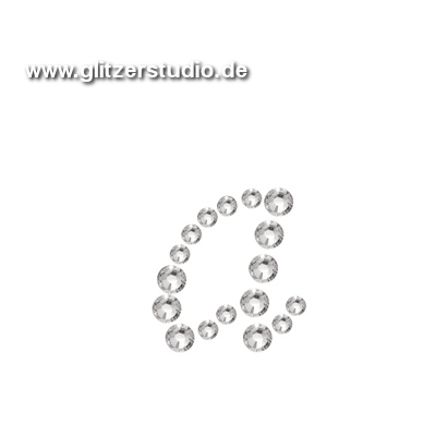 Buchstabe a aus Strass zum aufbügeln BST-a