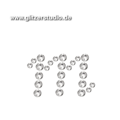 Buchstabe m aus Strass zum aufbügeln BST-m