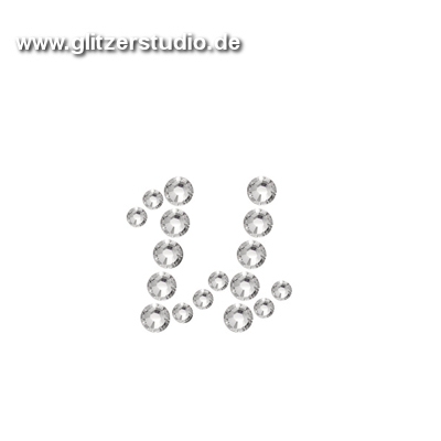 Buchstabe u aus Strass zum aufbügeln BST-u