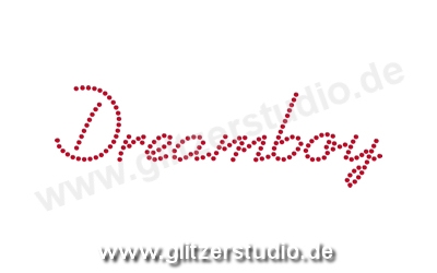 Glitzerschrift aus Strass "Dreamboy" zum aufbügeln 3065